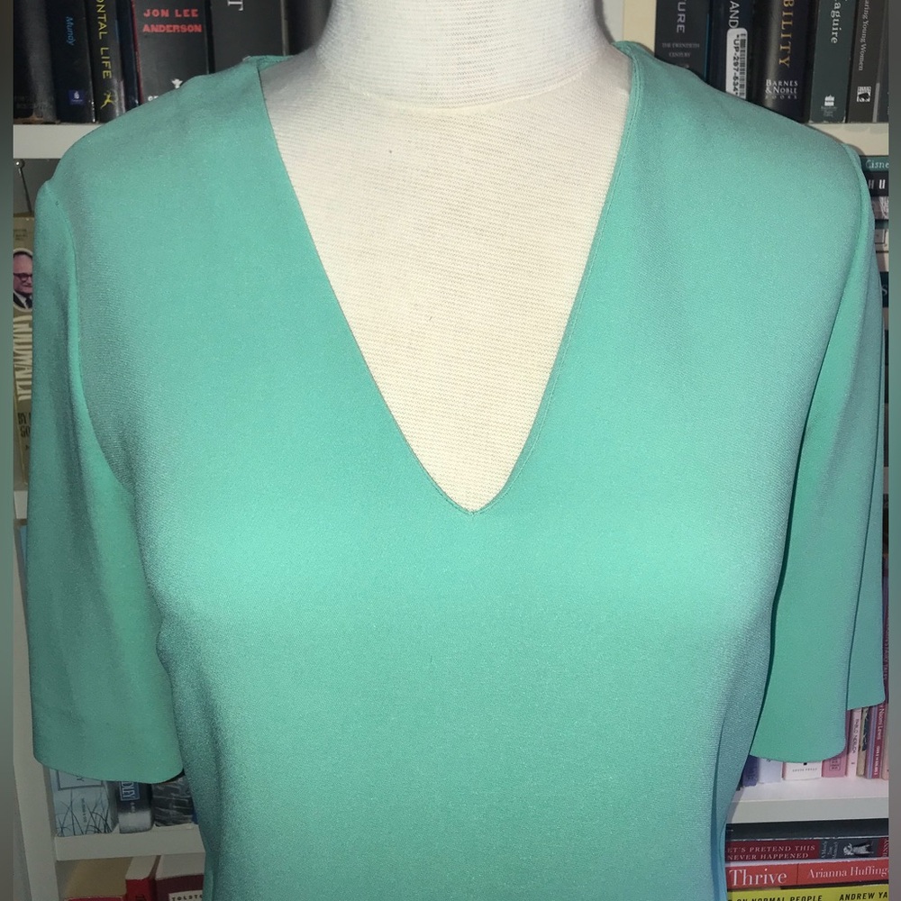 Stella McCartney Mint Green V-Neck Dress - Picture 4 of 16